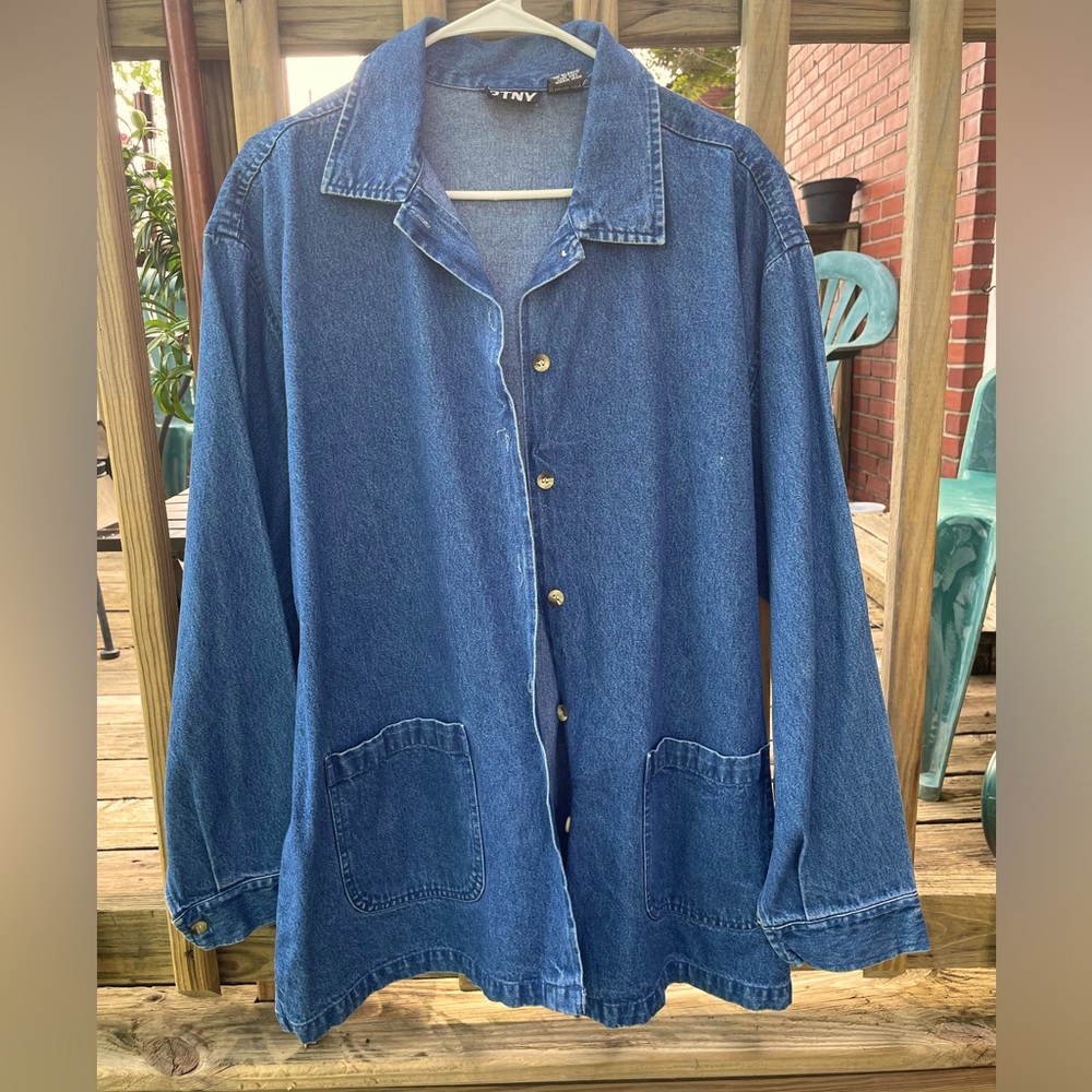 Jean jacket ( hip length). by PTNY